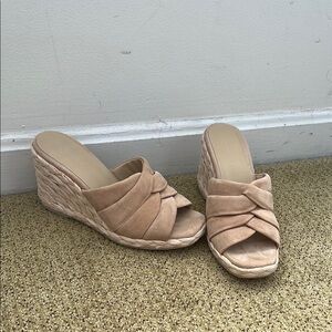 Vince Gilian Suede Wedge Sandal